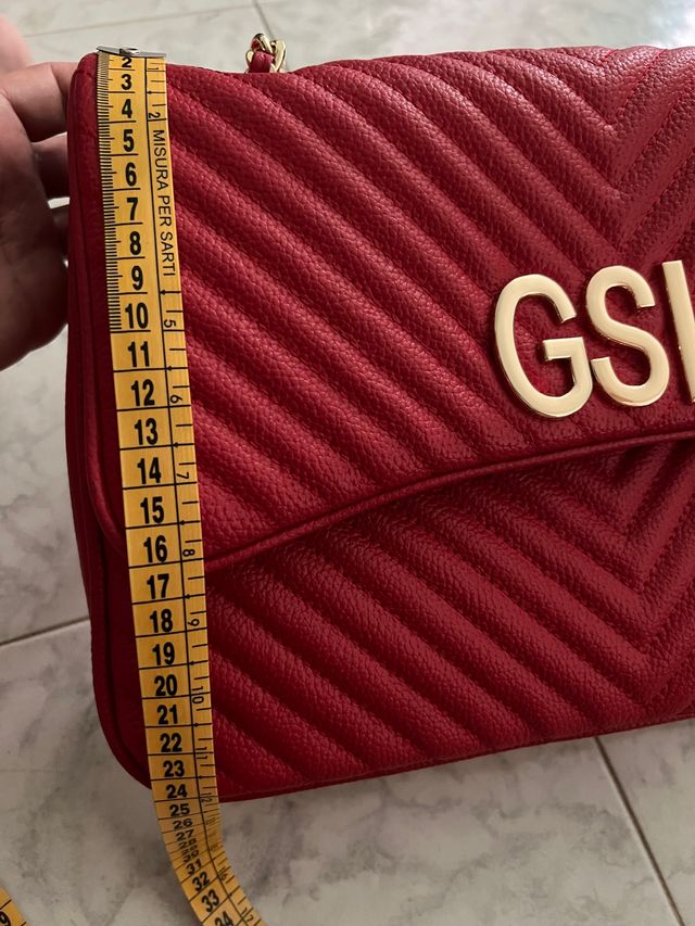 Borsa my bag in Vera pelle rossa