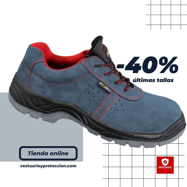 Calzado de seguridad piel de serraje S1P