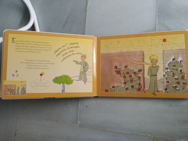 Libro con puzzles El Principito