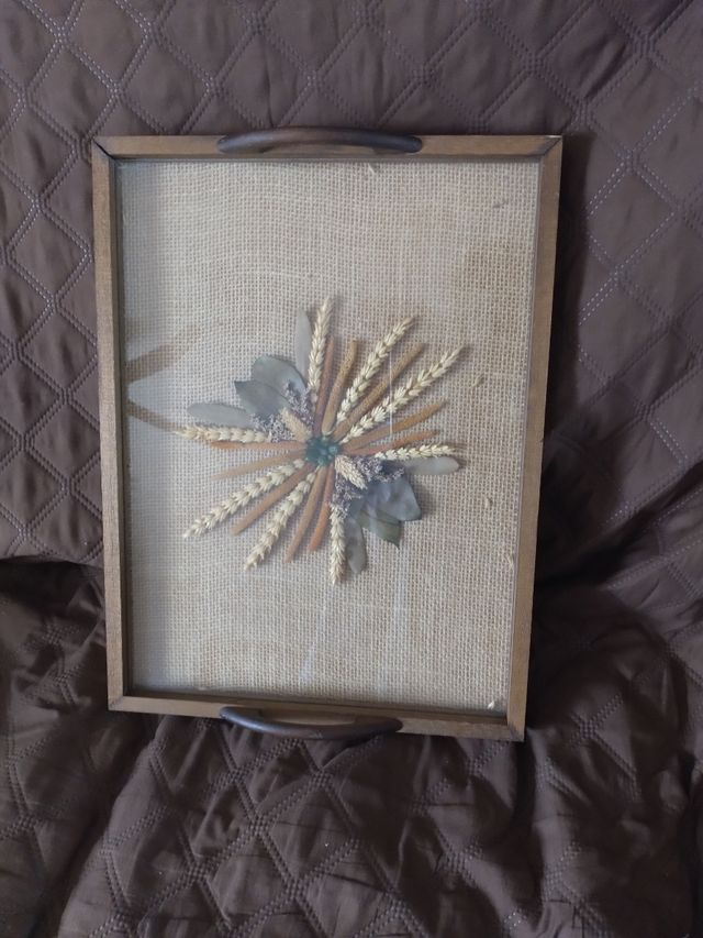 bandeja o cuadro artesanal