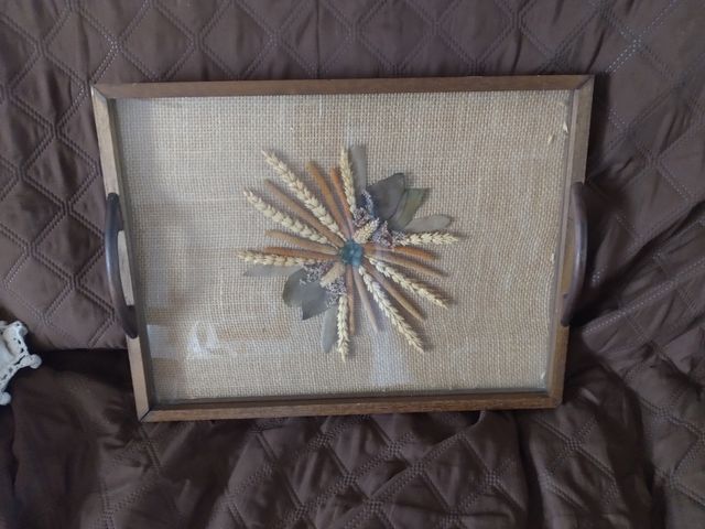 bandeja o cuadro artesanal