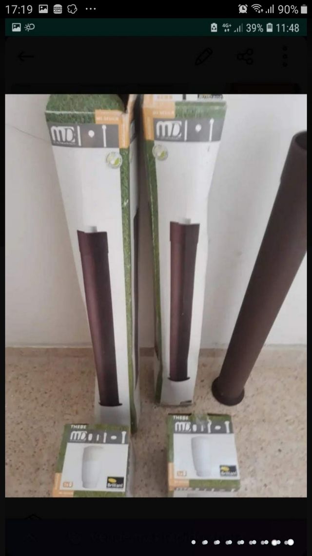 lamparas de jardín OCASION