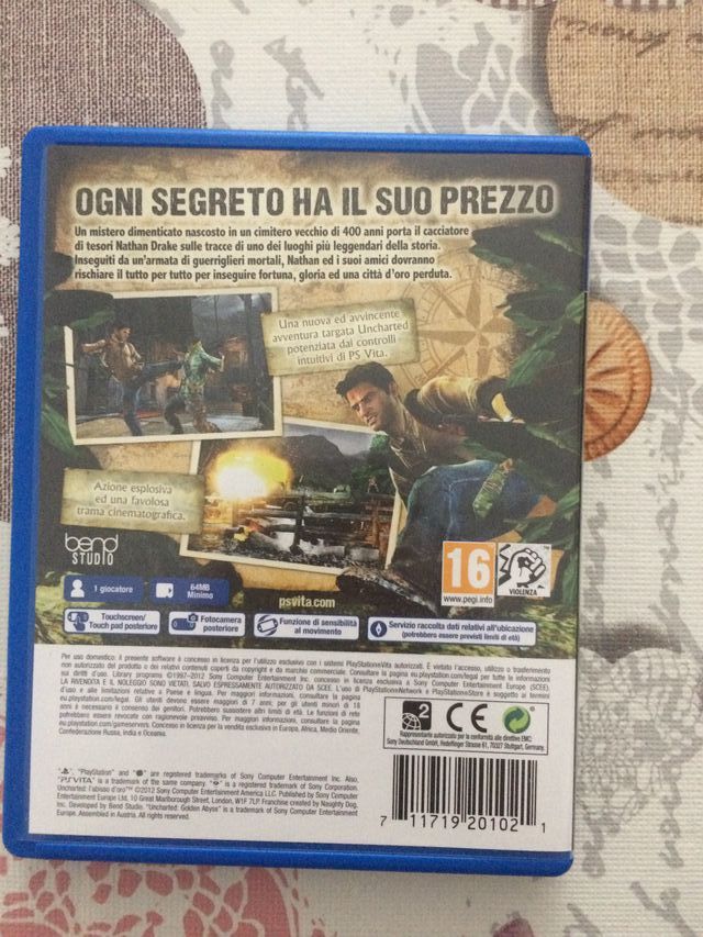 Uncharted L'abisso D'oro PSVITA come nuovo
