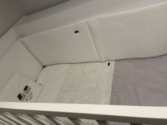 Vestidura cuna nordico + chichonera + cambiador