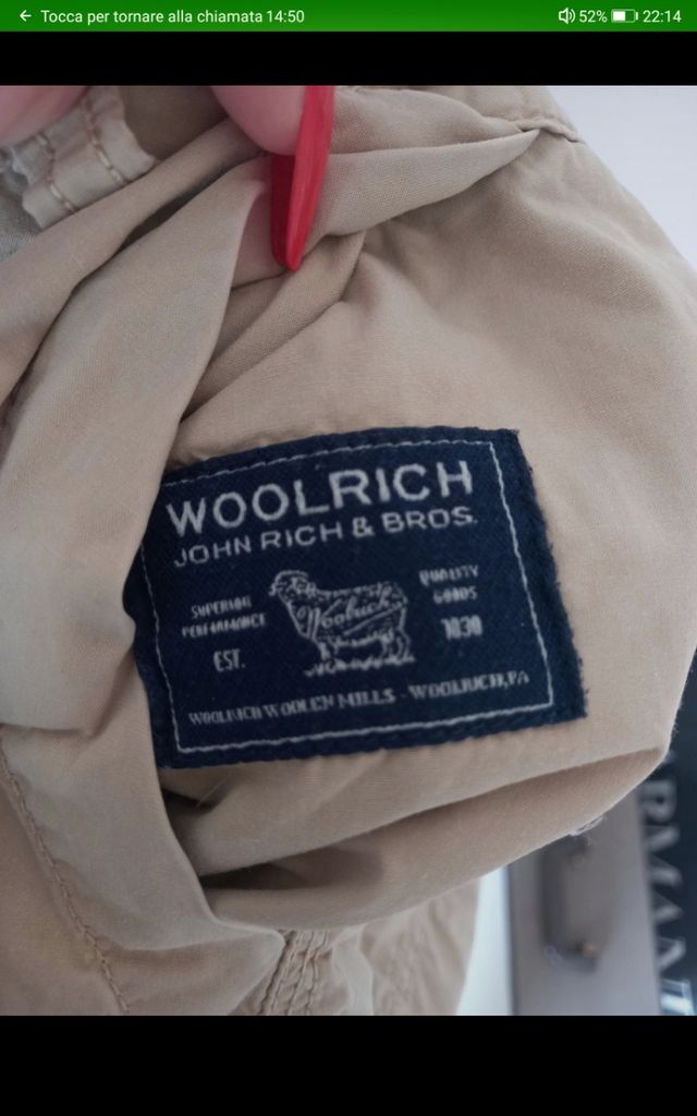 Pantaloncini cargo Woolrich double face