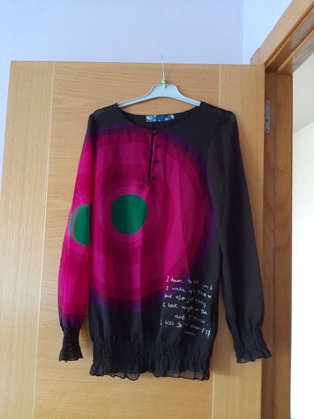 Blusa Desigual Transparencias