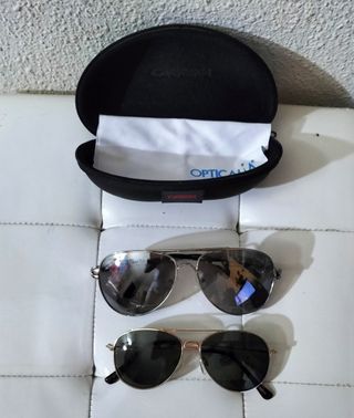 Gafas sol imitación Ray-Ban aviador espejo y verde de segunda mano por 20  EUR en Barcelona en WALLAPOP
