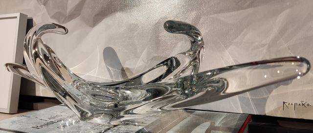 Centrotavola in vetro francese