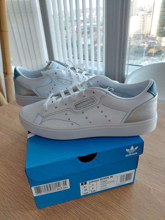 T38 Adidas Nuevas Piel Sleek