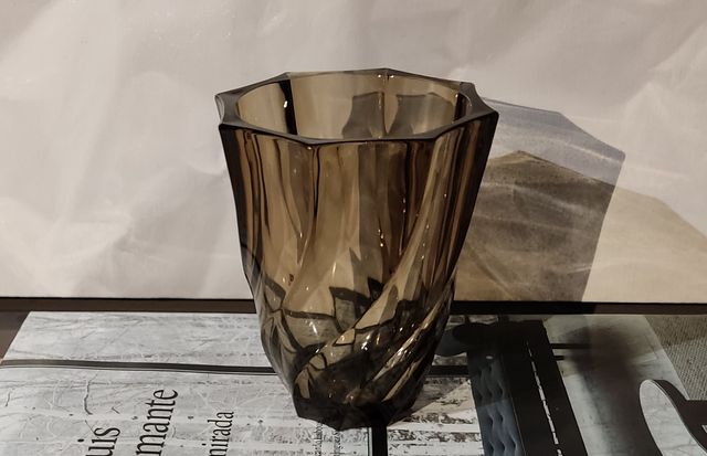 Vaso francese in vetro anni '70