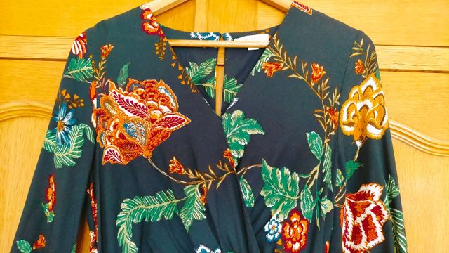 Vestido largo boho manga larga