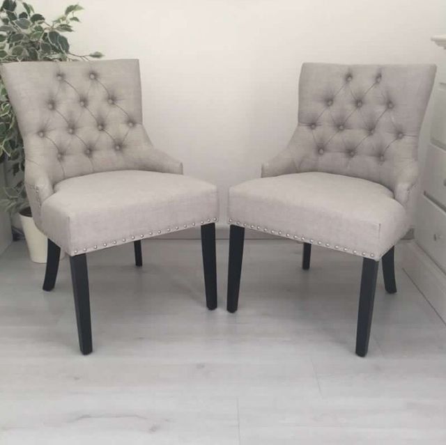 Sedia poltrona pranzo Stile Chesterfield