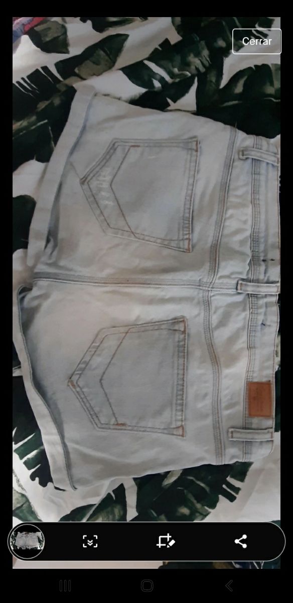 pantalon corto tejano clarito 