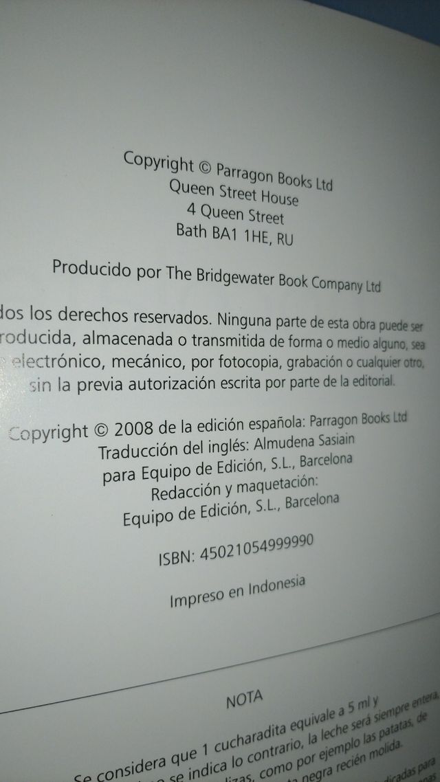 Libro: Chocolate, sencillas y deliciosas recetas