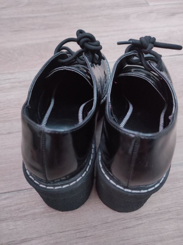 zapatos plataforma negros sin estrenar