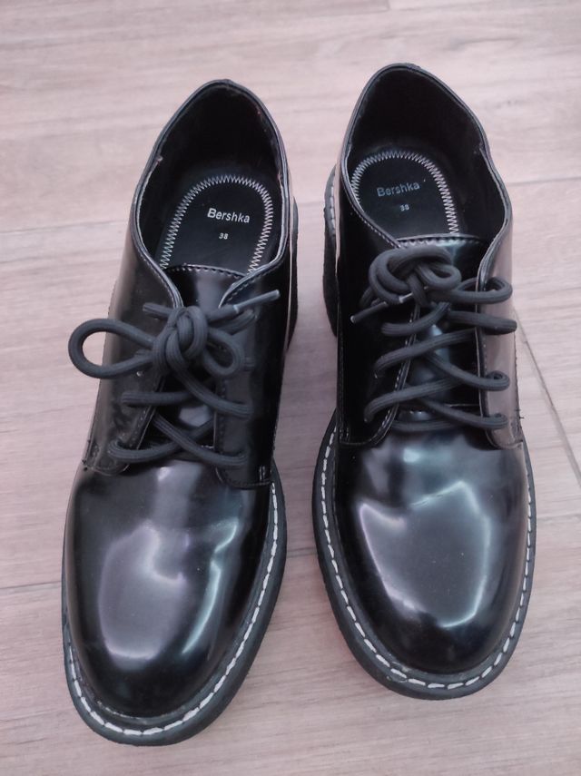 zapatos plataforma negros sin estrenar