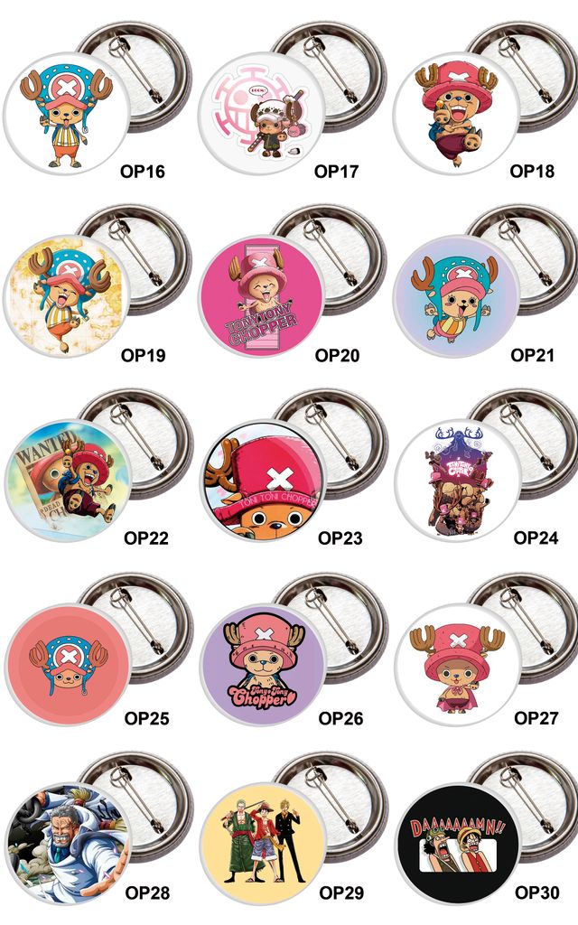 Chapas de 38/59mm Manga: ONE PIECE (PARTE 1)