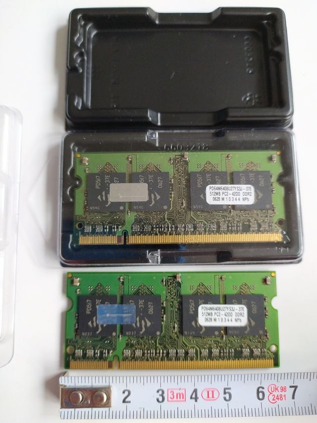 1 Gb de Memoria Ram para portátil Ddr2 Pc2-4200
