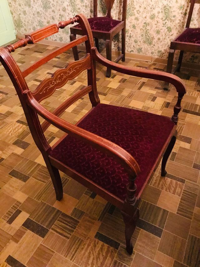 Conjunto mesa y sillas vintage