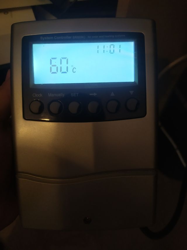 Controlador de calentador de agua solar SR609C