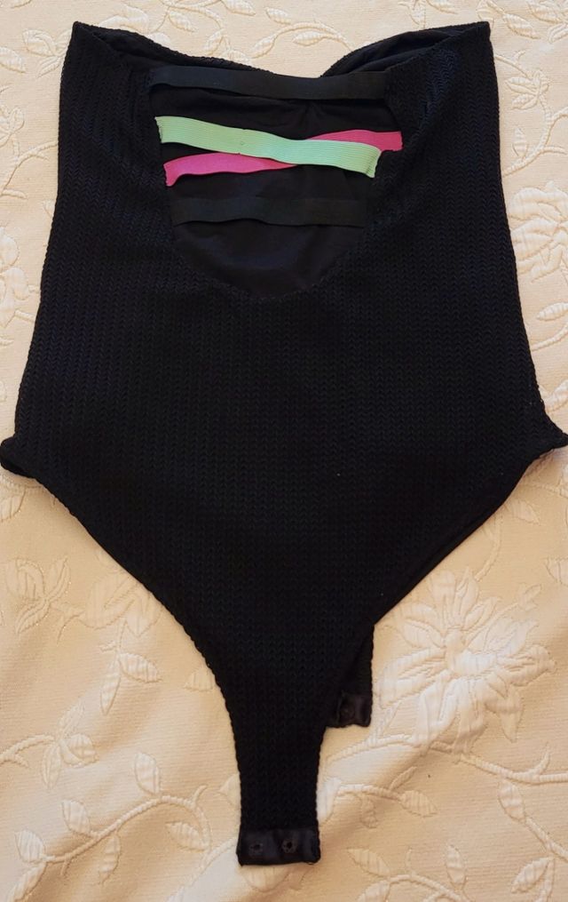 Body negro- palabra de honor + preciosa espalda