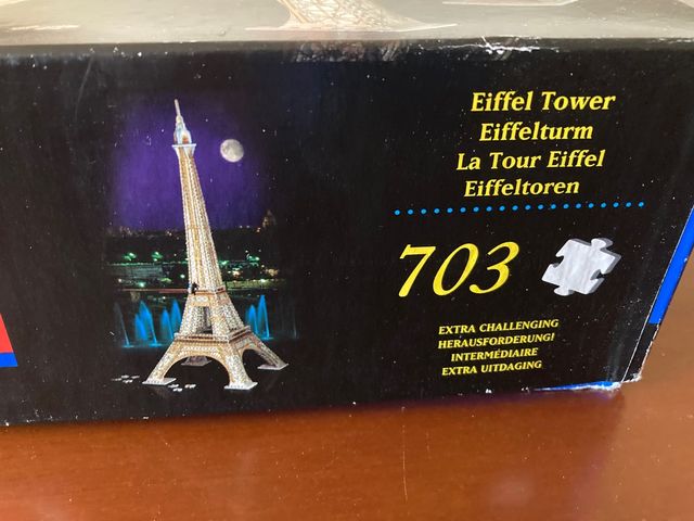 Puzzle 3D torre Eiffel