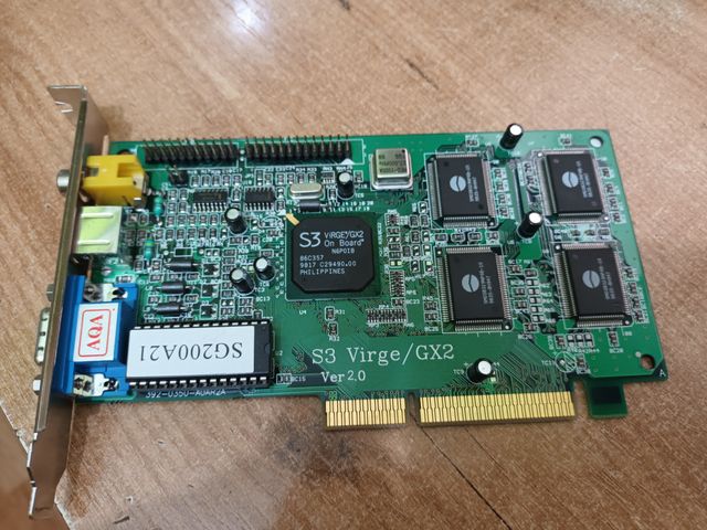 Tarjeta gráfica VGA S3 Virge GX2 AGP