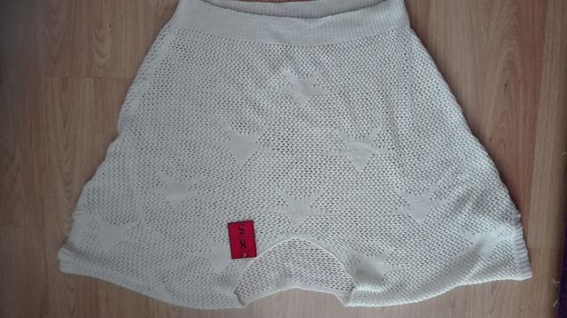 Sueter blanco encalado de mujer manga corta nuevo.