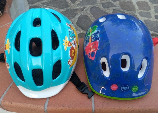 Caschetti bici bambino Pj Mask e Decathlon
