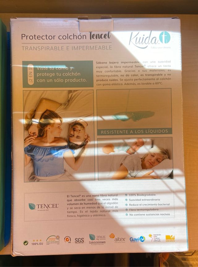 Sabana + Protector de Colchón 2en1