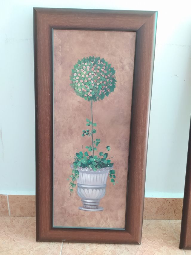 Dos cuadros ( 59x28cm )