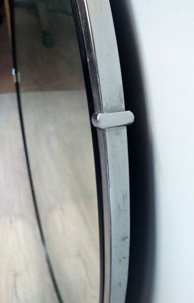 ESPEJO Metálico Plateado Vintage - MADRID