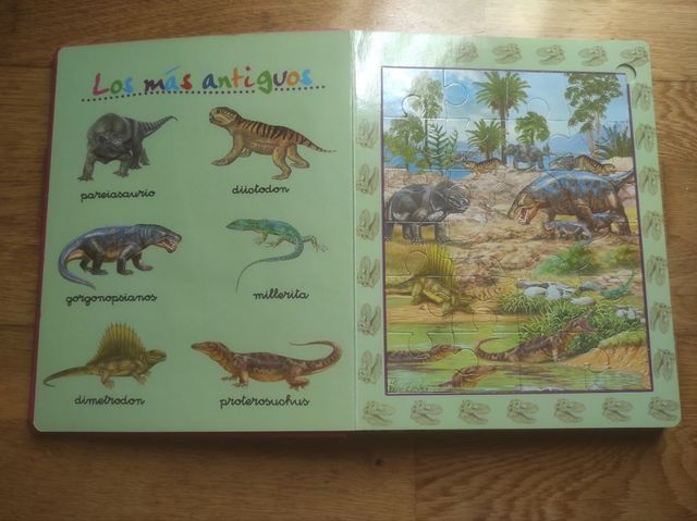 Libro puzzle dinosaurios