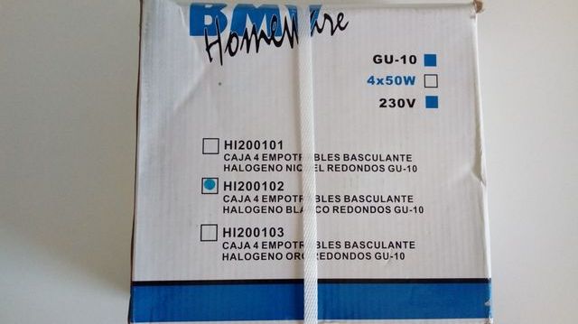 Foco empotrable basculante blanco