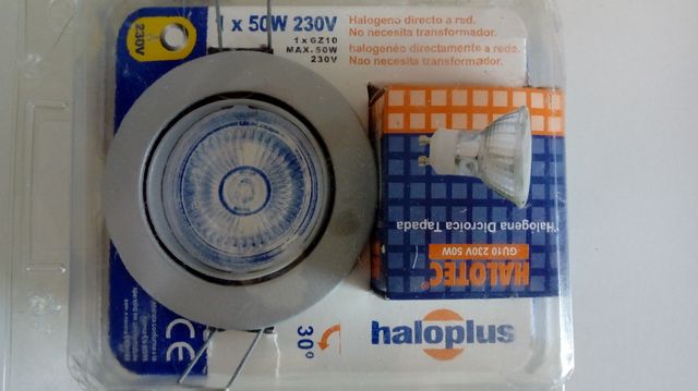 FOCO EMPOTRABLE HALOPLUS PLATA