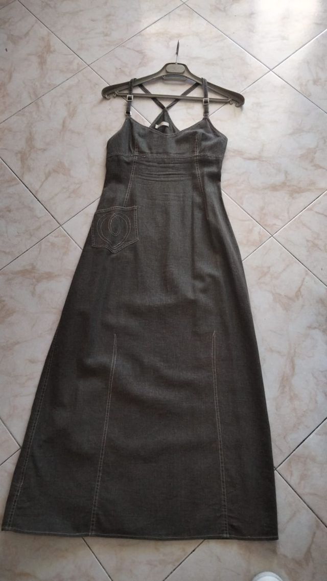 Vestido Talla 36 verde Promod