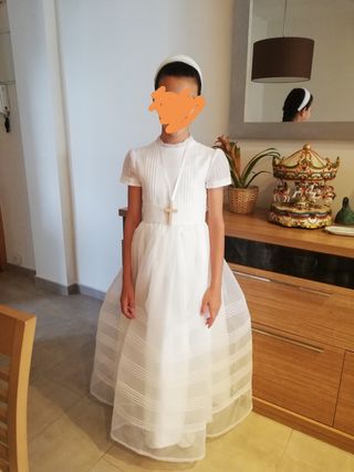 Vestido comunión Tizzas de segunda mano en WALLAPOP