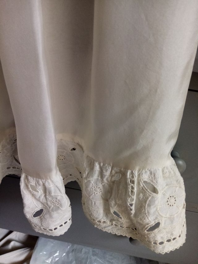 Blusa blanca seda Zara