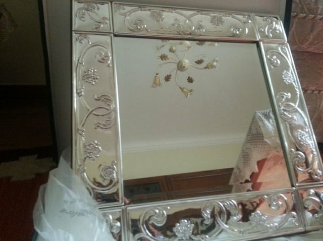 Quadro a specchio in argento