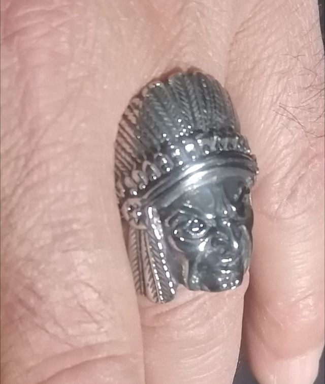 Anello nativo Indiano stile Harley Davidson maniac