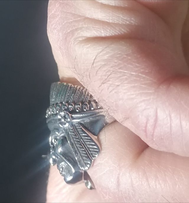 Anello nativo Indiano stile Harley Davidson maniac