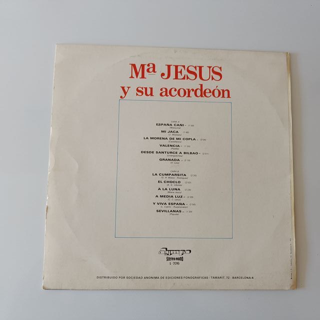 Mª Jesus y su acordeon