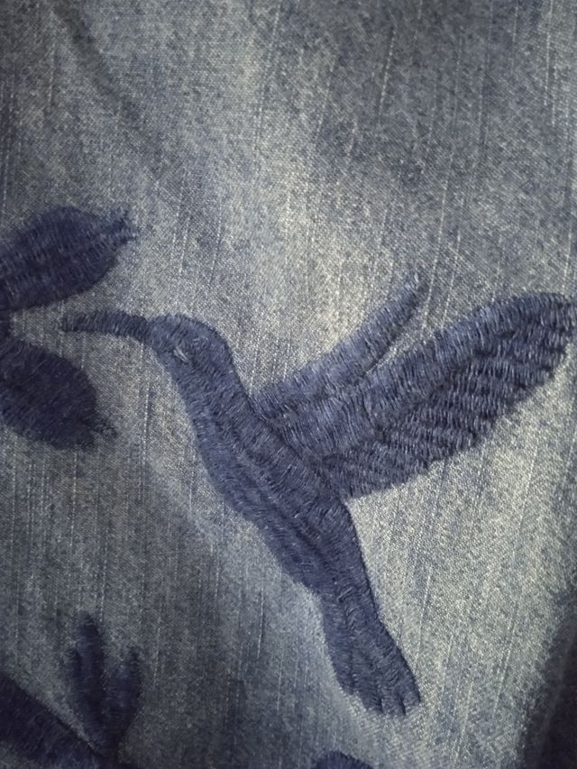 camisa vaquera bordada