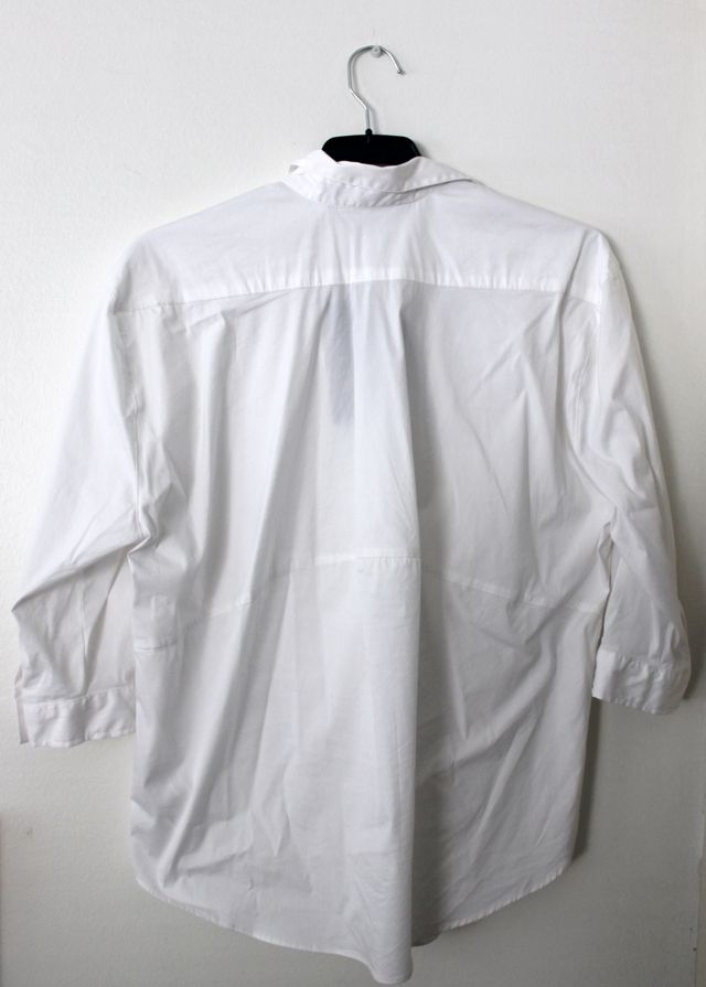 Blusa blanca oversize Zara Woman