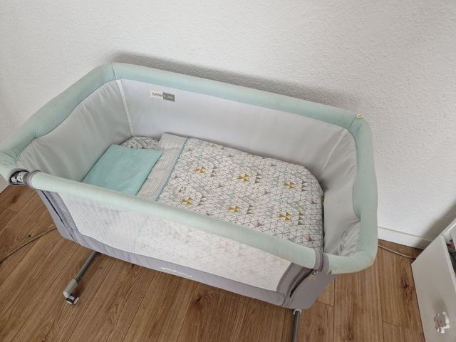 Minicuna colecho + conjunto nórdico.