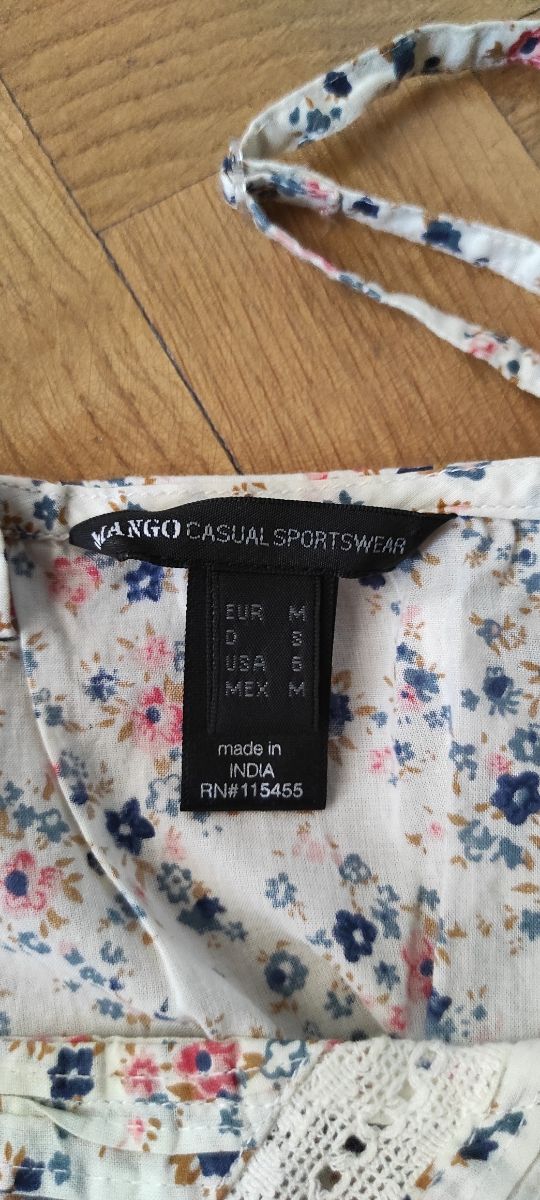 Camisa tirantes MANGO. Talla M.