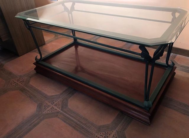 Mesa de Cristal para centro de salón