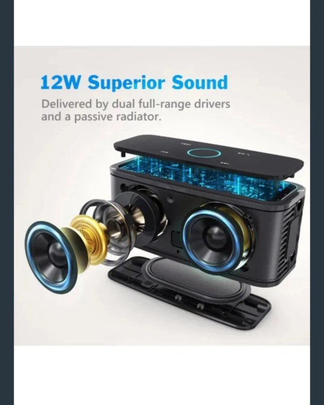 Altavoz Bluetooth con Tacto Sensible, Potente.
