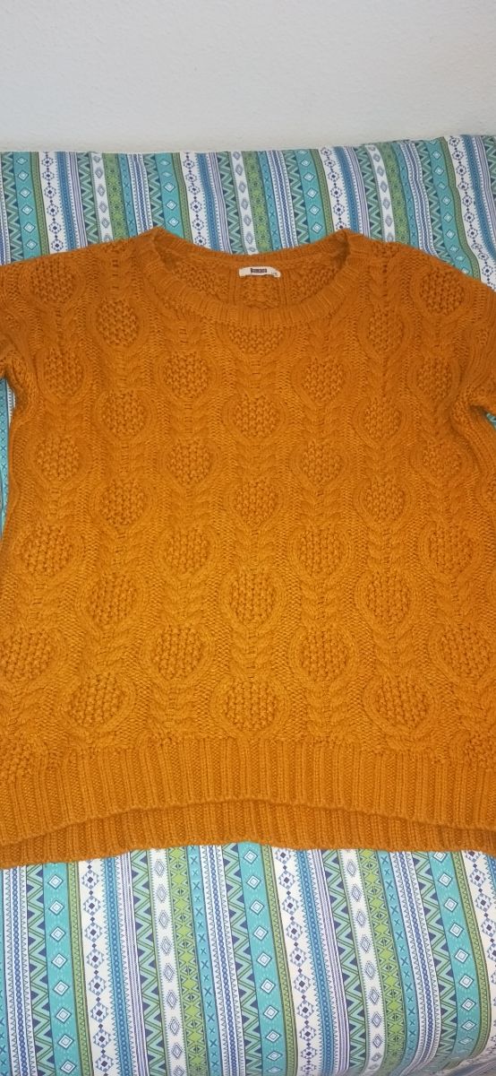 jersey mostaza mujer