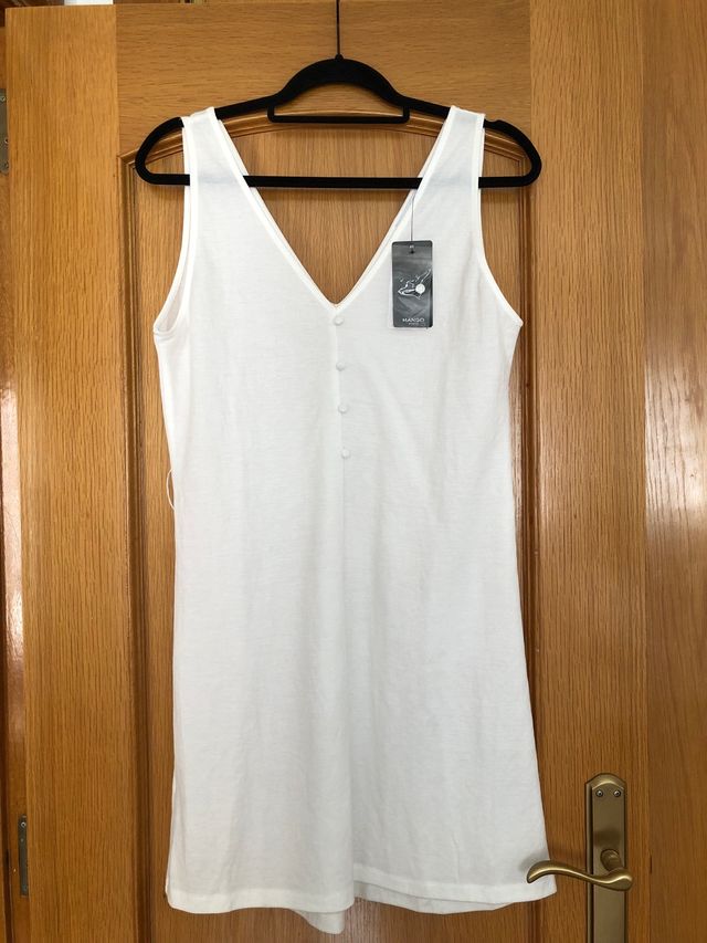 Vestido blanco Mango
